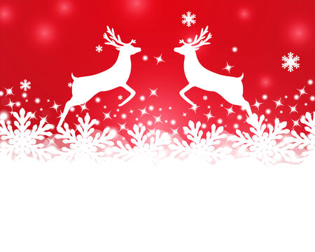 Merry Christmas background with snowflakesのイラスト素材