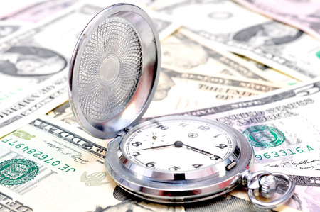 time is moneyの写真素材