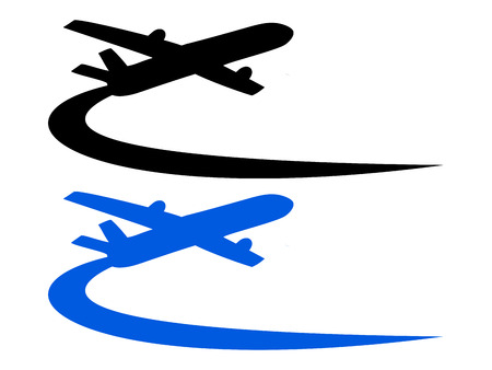 Airplane symbol designのイラスト素材