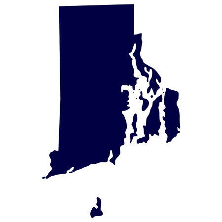 map of the U S  state of Rhode Islandのイラスト素材