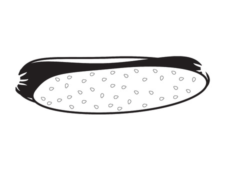 hot dog iconのイラスト素材