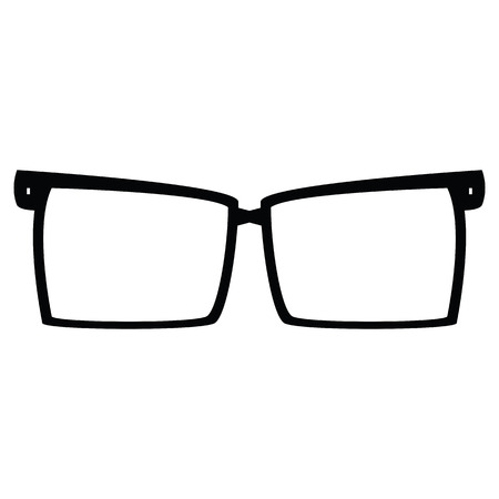 icon glasses on a white backgroundのイラスト素材