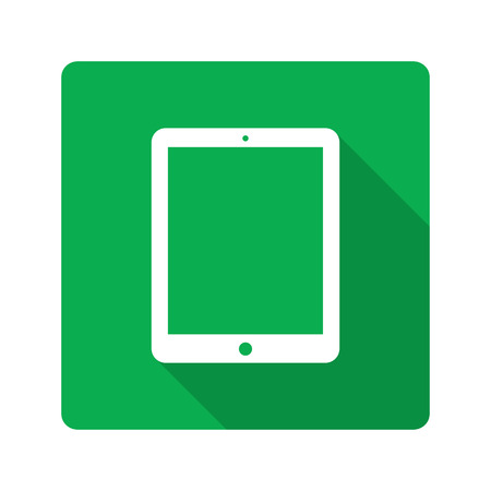 Flat design. Tablet computer iconのイラスト素材