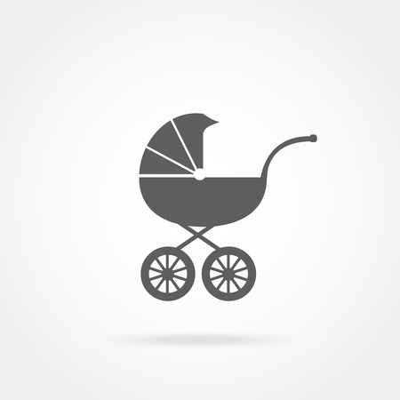 Baby carriage iconのイラスト素材