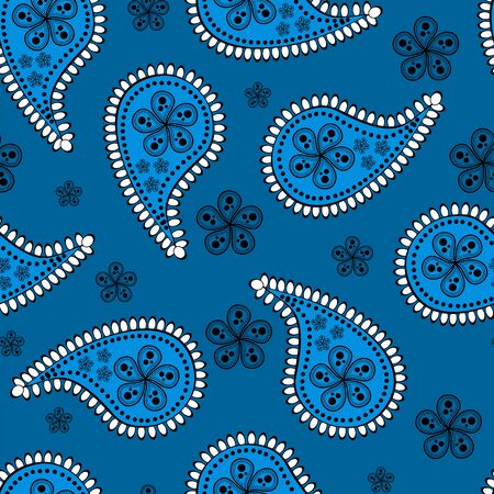 seamless paisley wallpaper Asian styleのイラスト素材
