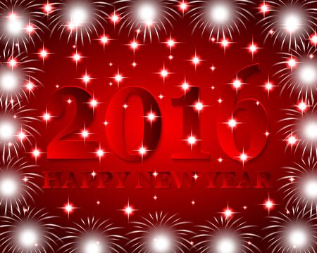New Year 2016のイラスト素材