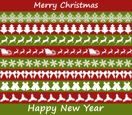 Elements of design for the New Year. Christmas tagsのイラスト素材