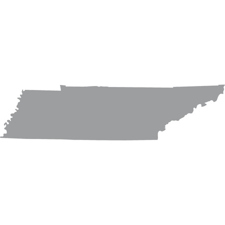map of the U.S. state of Tennesseeのイラスト素材