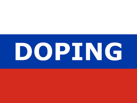 Doping at the Russian athletes vector illustrationのイラスト素材