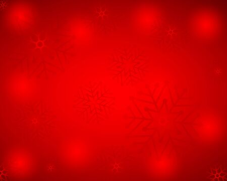 Christmas red background with snowflakes, vector illustrationのイラスト素材