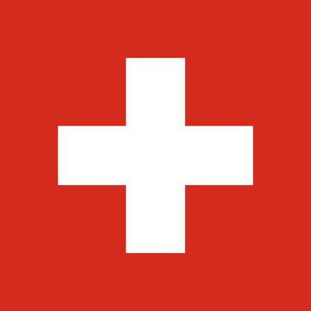 Swiss flag, vector illustrationのイラスト素材