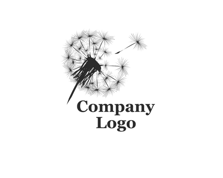 Company Logo with dandelionのイラスト素材