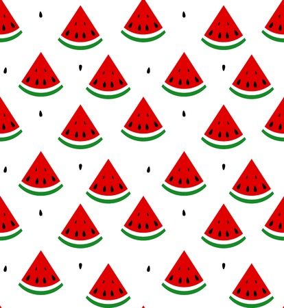 Seamless background of watermelonのイラスト素材