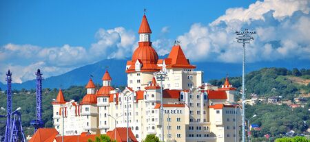 Sochi, Russia Bogatyr Hotel near the Parkのeditorial素材