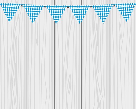 Flags hanging colors of the Bavarian Flagのイラスト素材