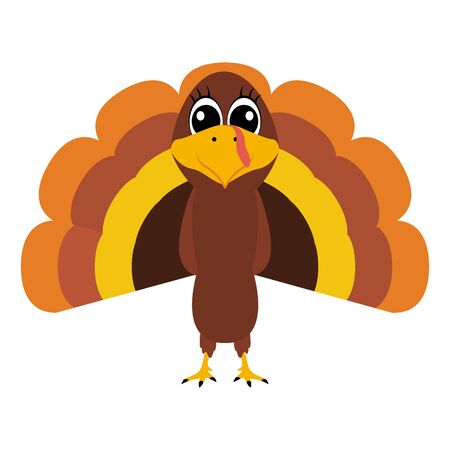 Turkey Pilgrimin on Thanksgiving Dayのイラスト素材