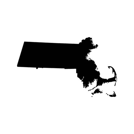 map of the U.S. state  Massachusettsの写真素材
