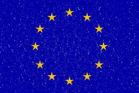 EU flag iconのイラスト素材