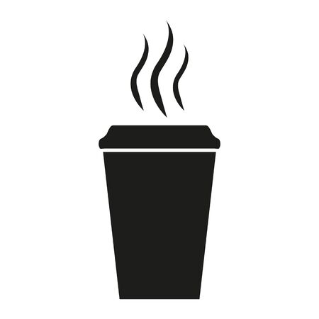 Coffee paper cup icon isolated on whiteのイラスト素材