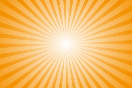 Empty template for design. Rays orange sun whole backgroundのイラスト素材