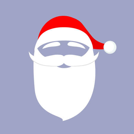 Santa claus face mask for christmas designのイラスト素材