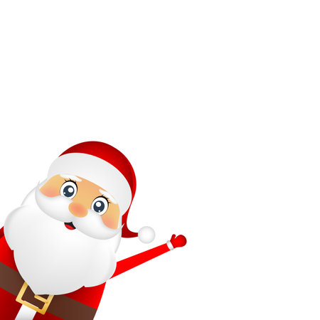 Santa Claus for christmas on a white backgroundのイラスト素材
