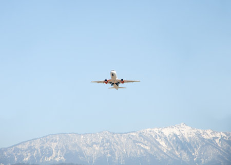 Sochi, Russia - April 22 , 2022: Azimuth Airlines, Sukhoi SuperJet 100-95Bのeditorial素材