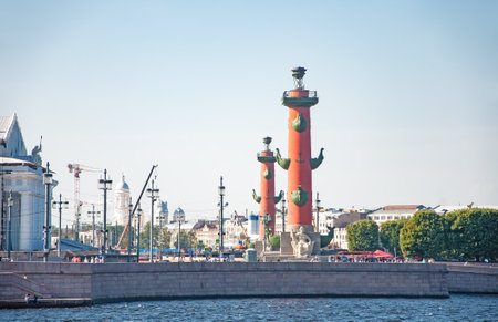 St. Petersburg, Russia - August 25 2022: Rastral columnのeditorial素材