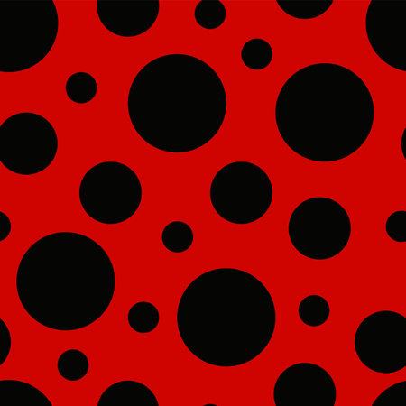 Seamless wallpaper ladybug. Vector continuousのイラスト素材