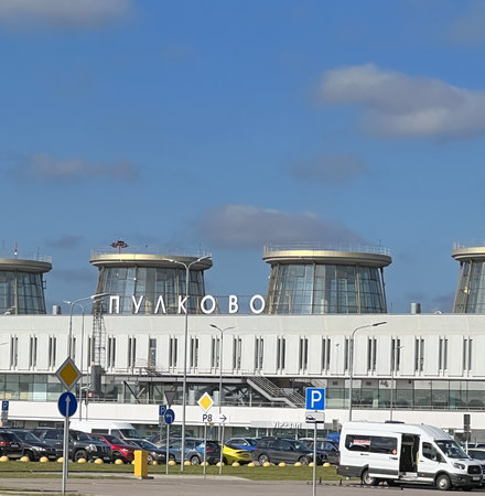 St. Petersburg, Russia - August 25 , 2022: Pulkovo Airportのeditorial素材