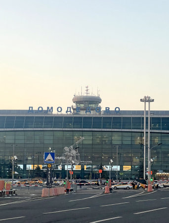 Moscow, Russia -August 21, 2023: Domodedovo airportのeditorial素材