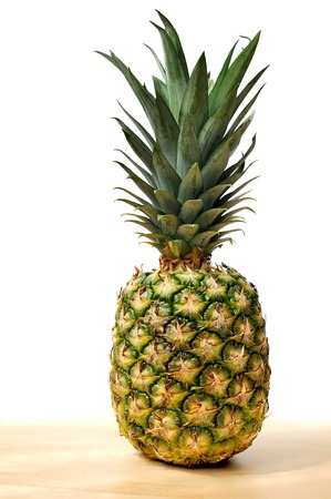 Pineapple on a white backgroundの写真素材