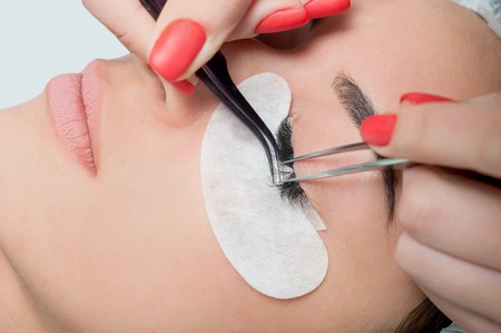 Lashes extension. special cosmetic face stickers.