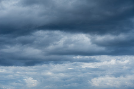 Beautiful dangerous dark clouds, cloudscape