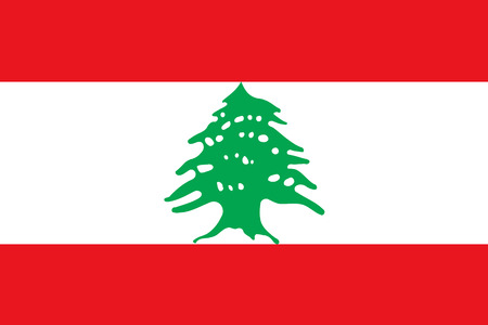 Flag of Lebanonの写真素材
