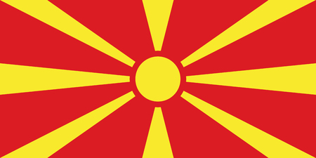Flag of Macedoniaの写真素材