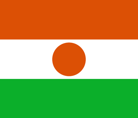 flag of Nigerの写真素材