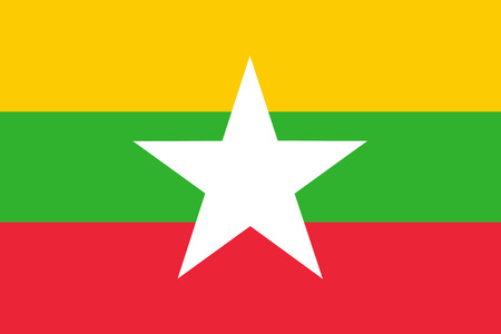 Flag of Myanmarの写真素材