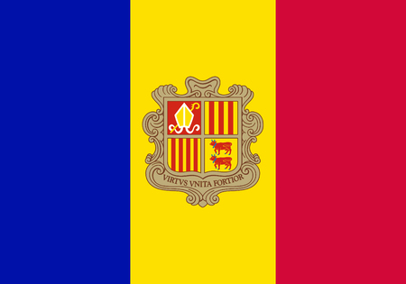 Flag of Andorraの写真素材