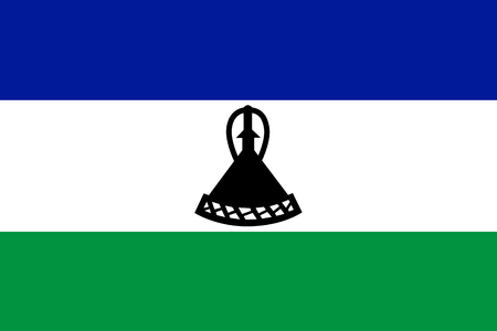 Flag of Lesothoの写真素材