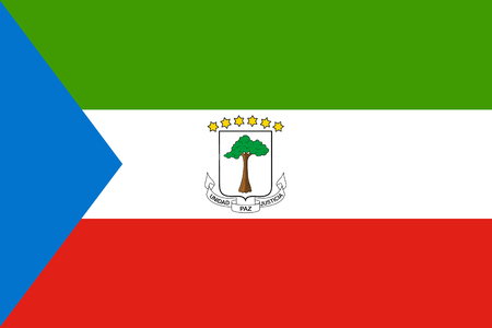 Flag Equatorial Guineaの写真素材