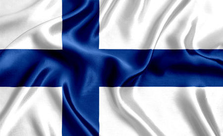 Flag of Finlandの写真素材
