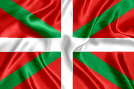 Basque flag close-upの写真素材
