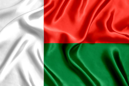 Flag of madagascarの写真素材