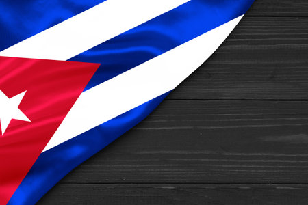 Flag of Cuba place for text cope spaceの写真素材