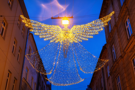 LVIV, UKRAINE - January 14, 2021: Christmas and New Year tree and fair in winterのeditorial素材