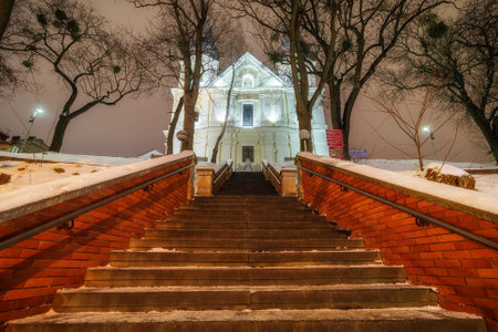 LVIV, UKRAINE - January 17, 2021: Church of the Archangel Michaelのeditorial素材