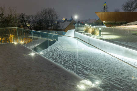 LVIV, UKRAINE - January 17, 2021: Memorial of the heroes of the Heavenly Hundredのeditorial素材