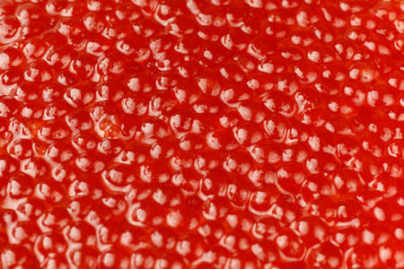 Red caviar close-up as background or textureの写真素材