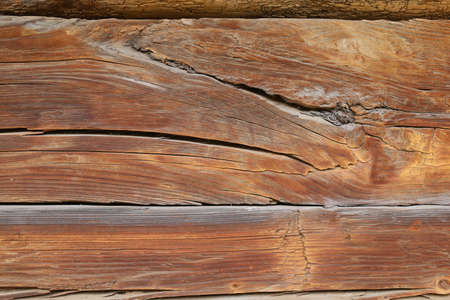Old cracked wooden boards background or textureの写真素材